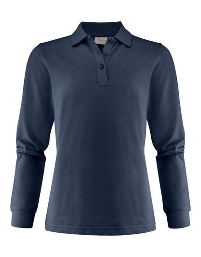 Printer Essentials Printer Ladies Surf Pro LS Polo - Navy