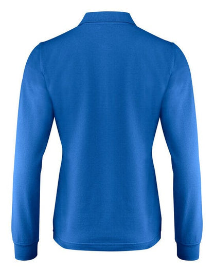 Printer Essentials Printer Ladies Surf Pro LS Polo - Ocean Blue