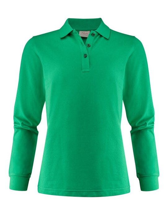 Printer Essentials Printer Ladies Surf Pro LS Polo - Fresh Green