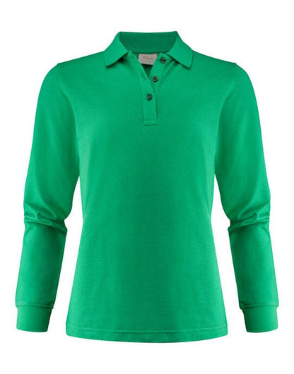 Printer Essentials Printer Ladies Surf Pro LS Polo - Fresh Green