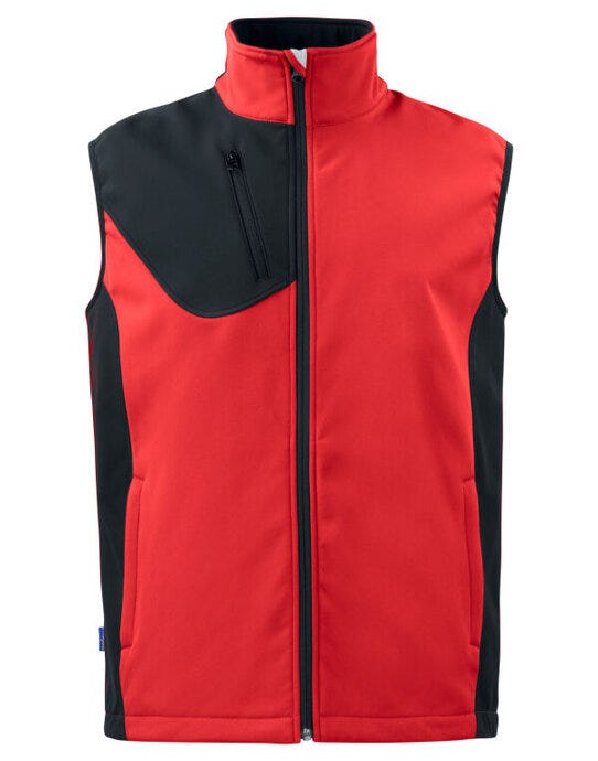 Pro-Job ProJob Prio 3702 Softshell Vest - Red