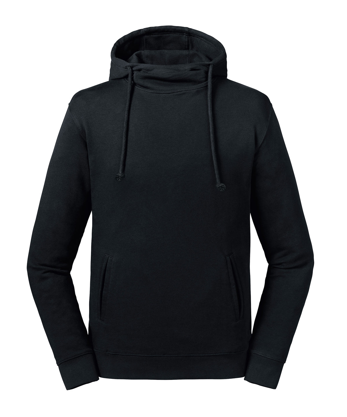 Pure organic high collar hooded sweatshirt