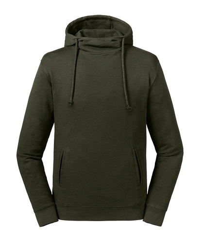 Pure organic high collar hooded sweatshirt