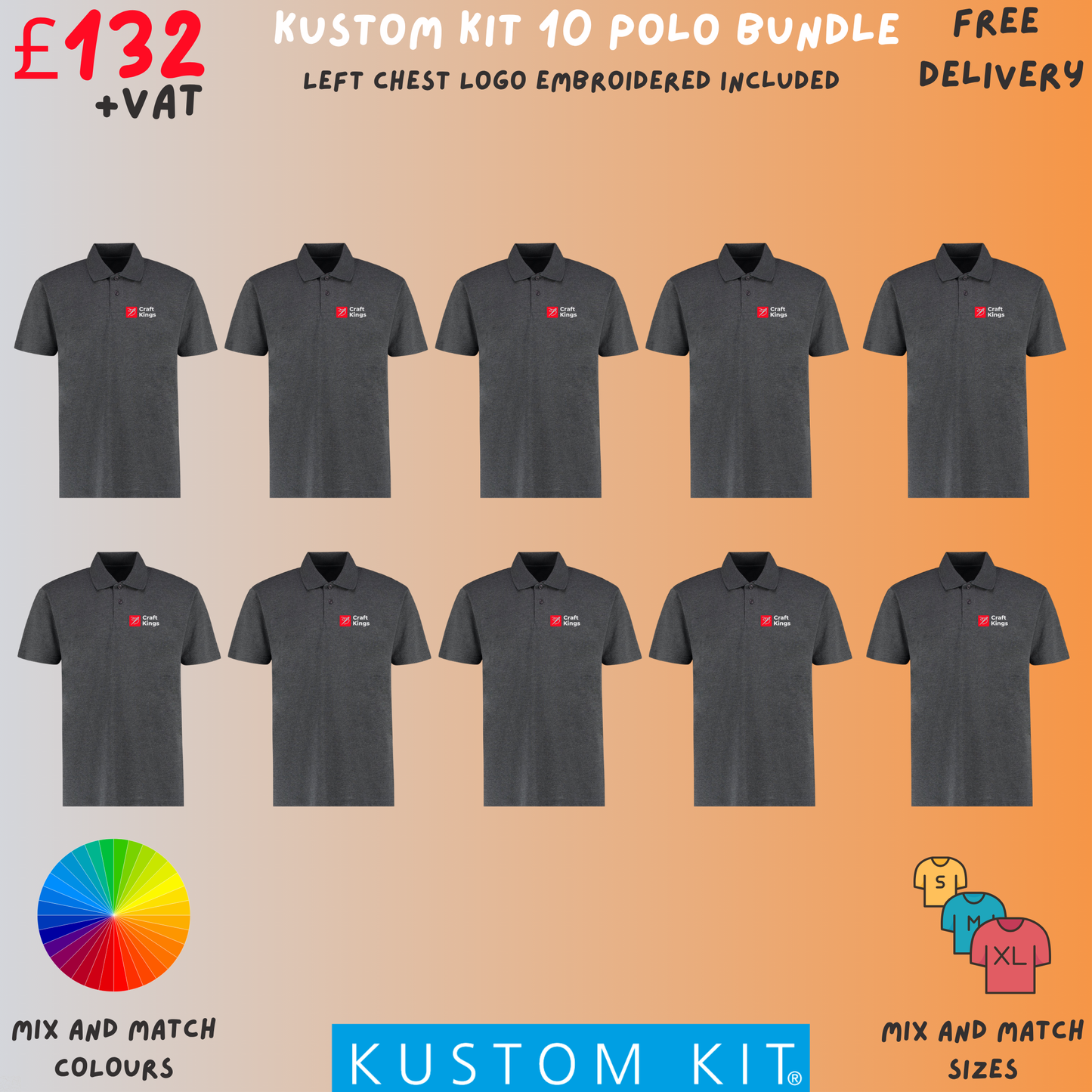Kustom Kit 10 Polo Bundle