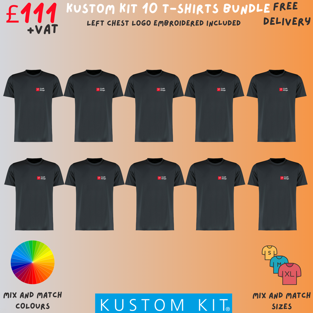 Kustom Kit 10 T-shirts Bundle