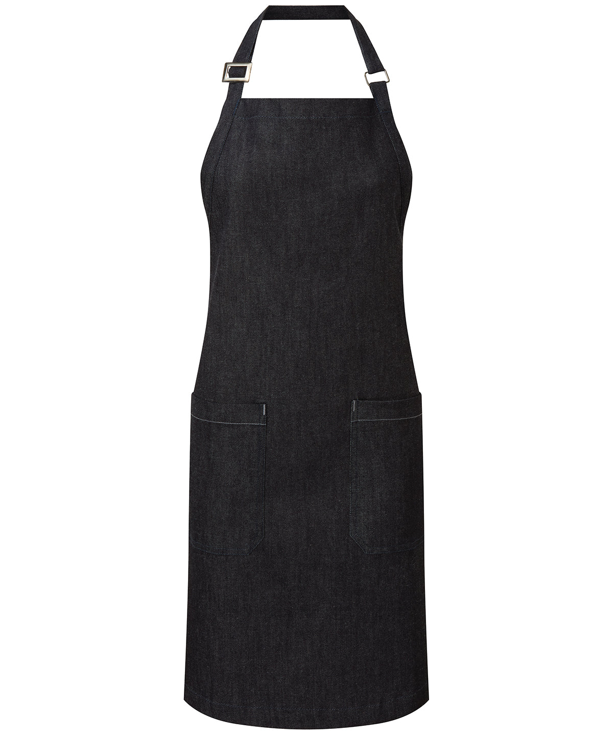 Cotton denim bib apron, organic and Fairtrade certified PR113