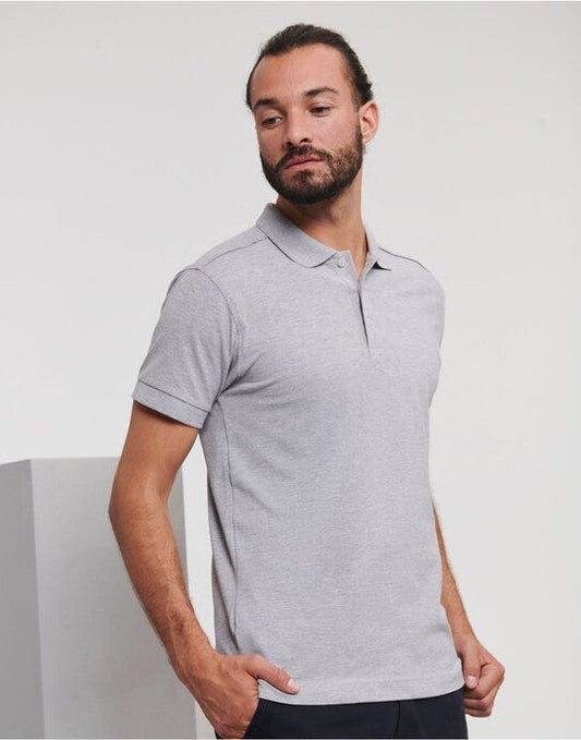 Russell Athletic Russell Mens Fitted Stretch Polo