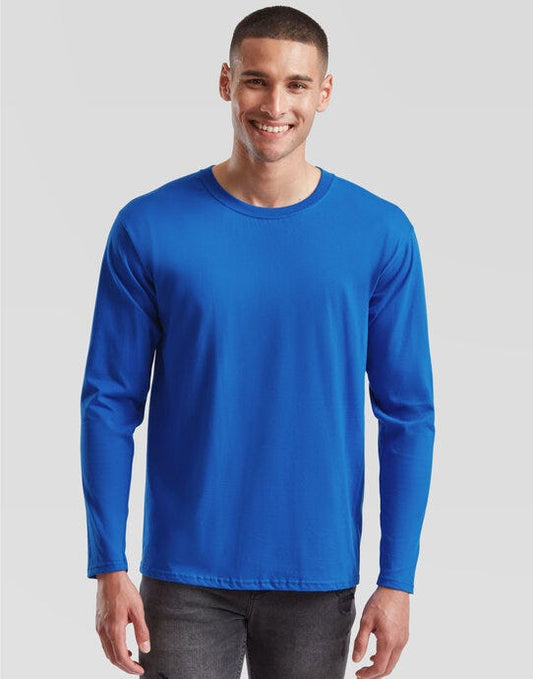 Fruit Of The Loom FOTL Mens Iconic 195 Premium LS T