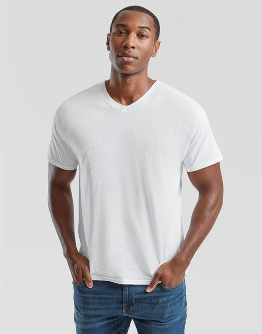 Fruit Of The Loom FOTL Mens Original V Neck T