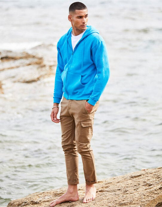 Fruit Of The Loom FOTL Mens Classic Hooded Sweat Jacket