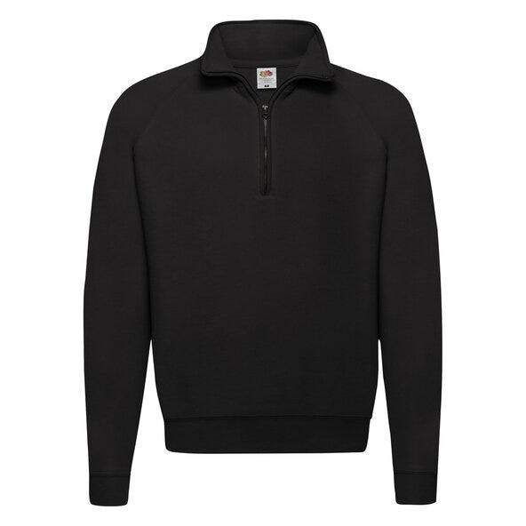 Fruit Of The Loom FOTL Mens Classic Zip Neck Sweat