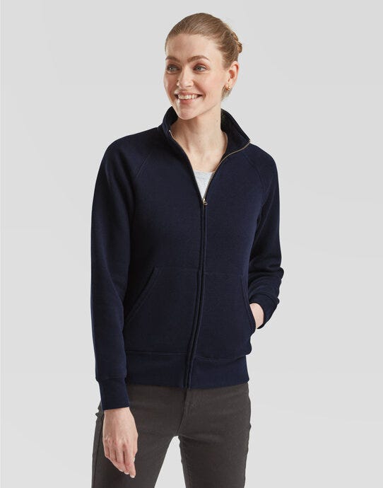 Fruit Of The Loom FOTL Ladies Premium Sweat Jacket