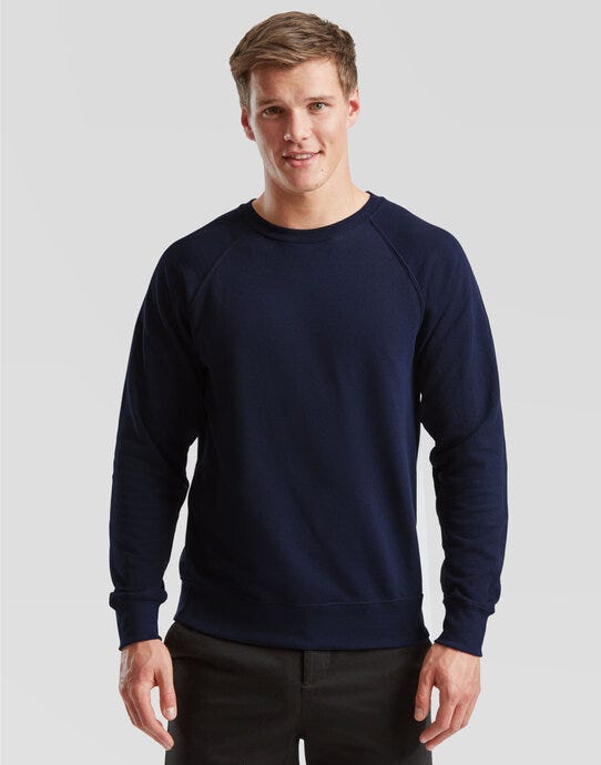 Fruit Of The Loom FOTL Men's Lightweight Raglan Sweat
