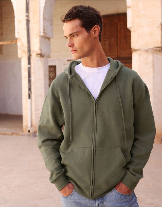 Fruit Of The Loom FOTL Iconic Premium Hooded Sweat Jacket