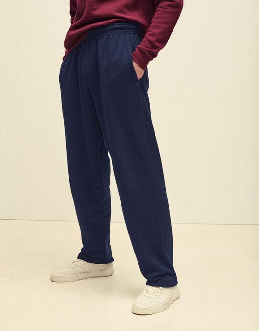Fruit Of The Loom FOTL Mens Classic Open Hem Jog Pants
