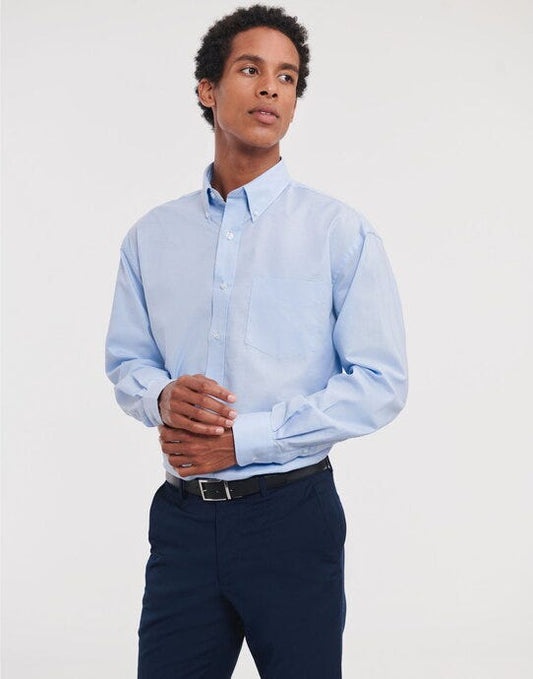 Russell Athletic Collection Russell Collection Men LS Classic Oxford