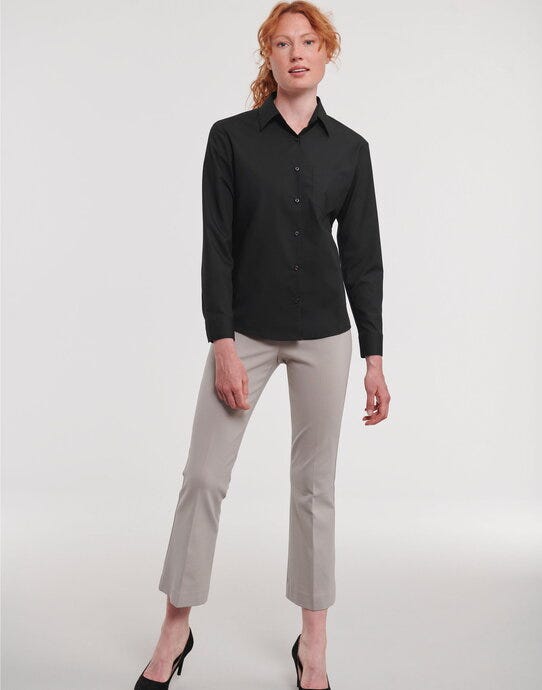 Russell Athletic Collection Russell Collection Lady LS Clasic Poplin