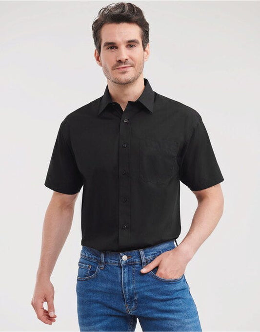 Russell Athletic Collection Russell Collection Men SS Classic Poplin
