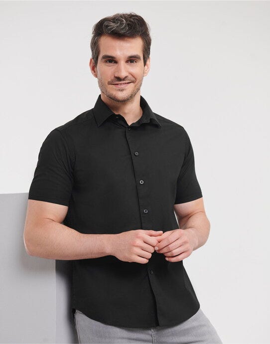 Russell Athletic Collection Russell Collection Mens SS Stretch Shirt