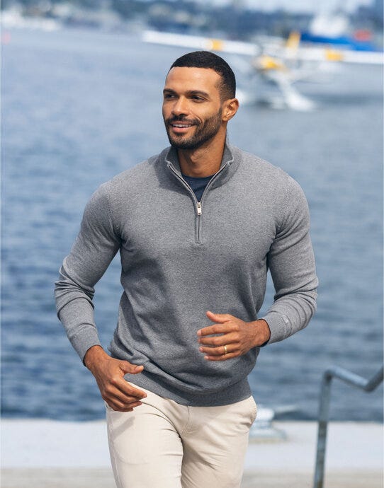 Cutter & Buck C&B Oakville Half Zip Sweater