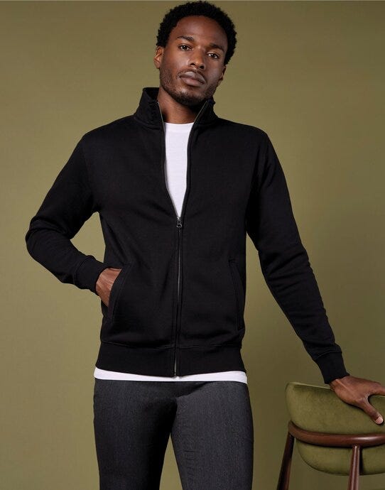 Kustom Kit Mens Regular Fit Zipped Sweat