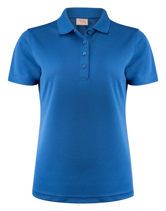 Printer Red Ladies Smash Polo Shirt