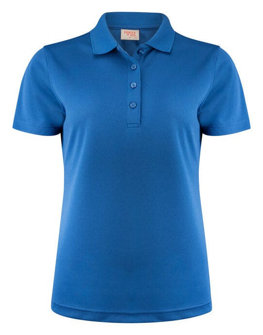 Printer Red Ladies Smash Polo Shirt