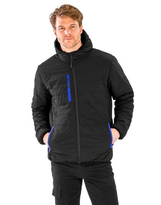 Result Recycled Result Black Compass Padded Winter Jkt