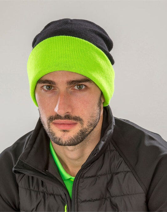 Result Recycled Black Compass Beanie