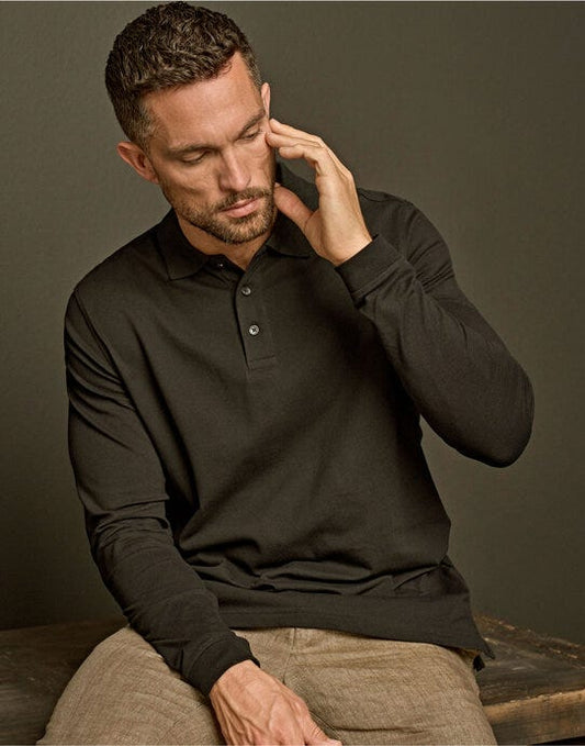 Tee Jays Mens Luxury L/S Stretch Polo