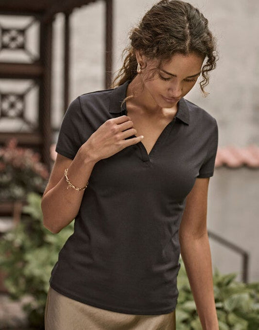 Tee Jays Womens Luxury Stretch V Polo