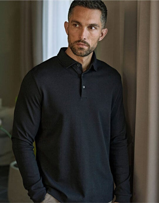 Tee Jays Pima Cotton Long Sleeve Polo