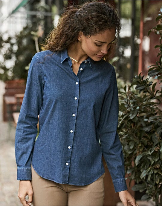 Tee Jays Ladies Denim Shirt