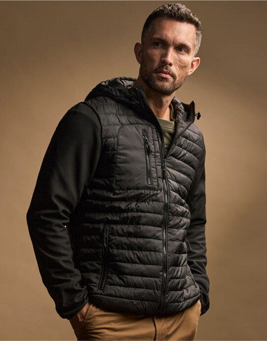 Tee Jays Mens Hooded Crossover Jkt