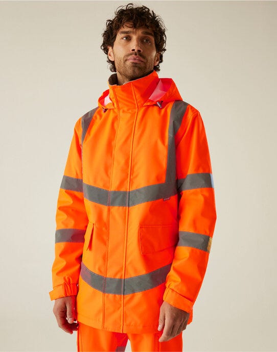 Regatta High Visibility Regatta Pro Contract Dover Parka