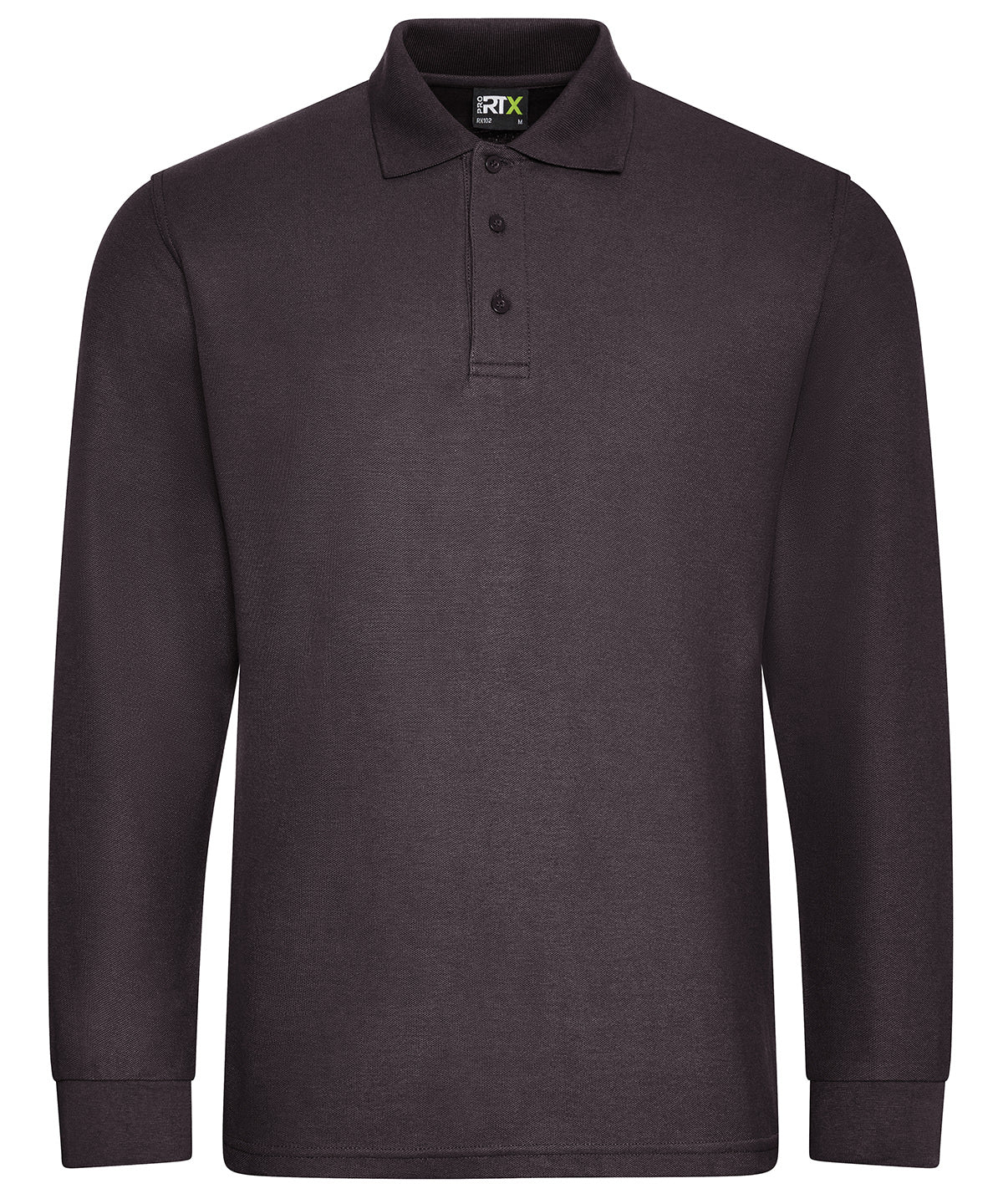 Pro long sleeve polo - Charcoal