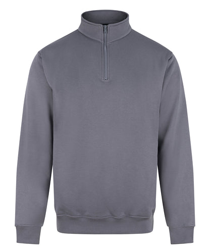 Pro ¼-neck zip sweatshirt - Solid Grey