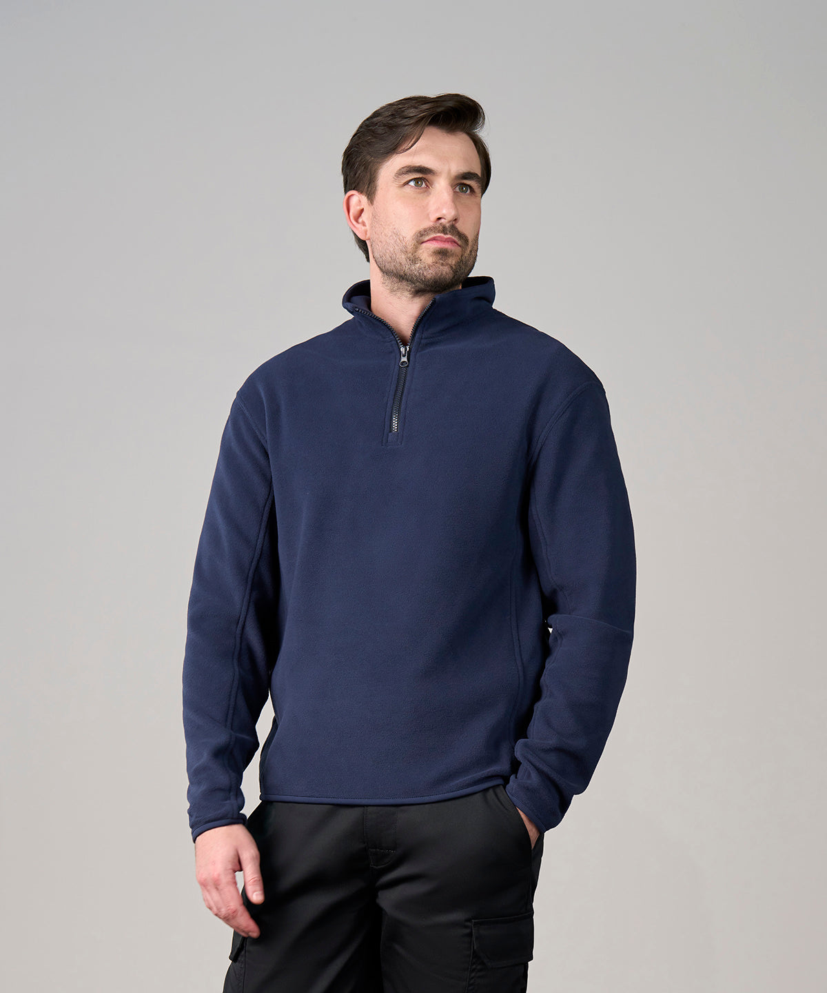 Pro 1/4-zip microfleece - Solid Grey