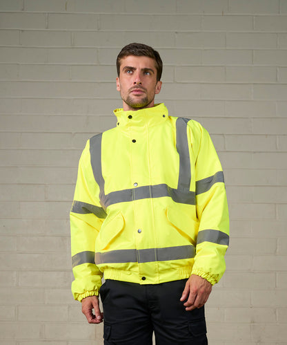High visibility bomber jacket - HV Yellow