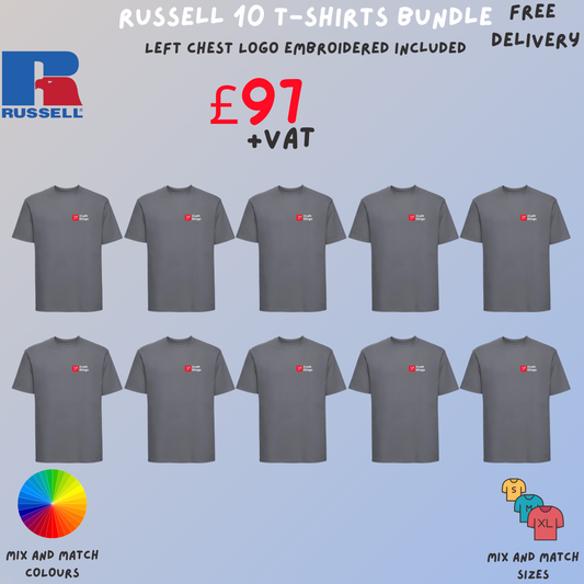 Russell 10 T-shirts Bundle