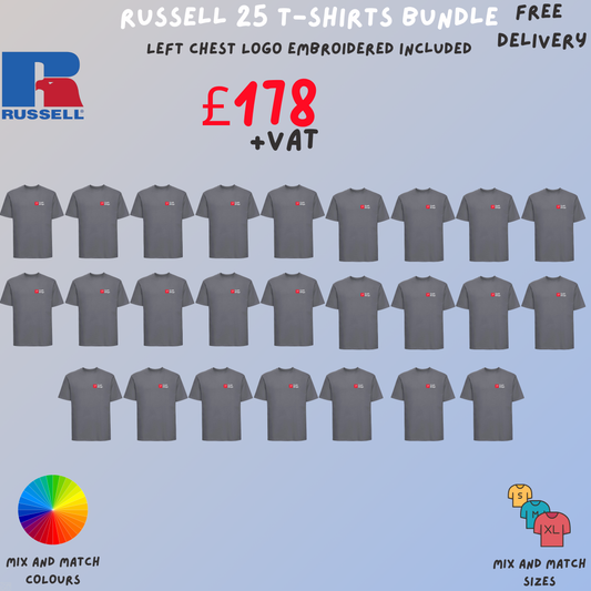 Russell 25 T-shirts Bundle