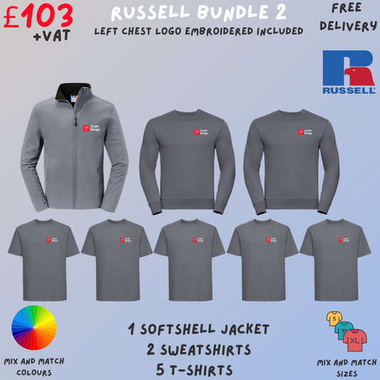 Russell Clothing embroidered