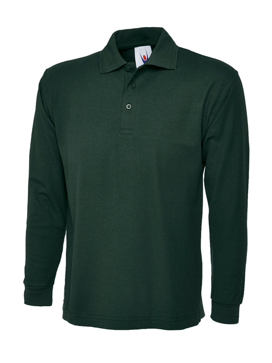 Longsleeve Poloshirt - Bottle Green