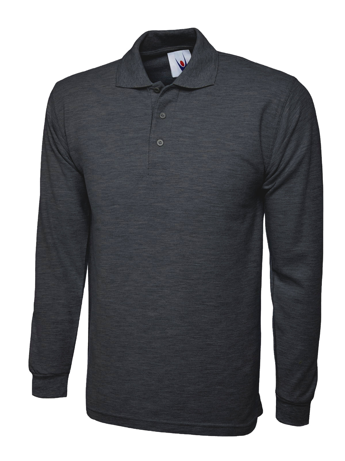 Longsleeve Poloshirt - Charcoal