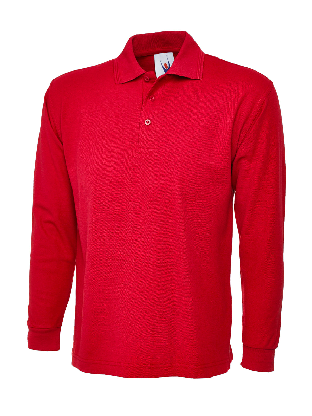 Longsleeve Poloshirt - Red