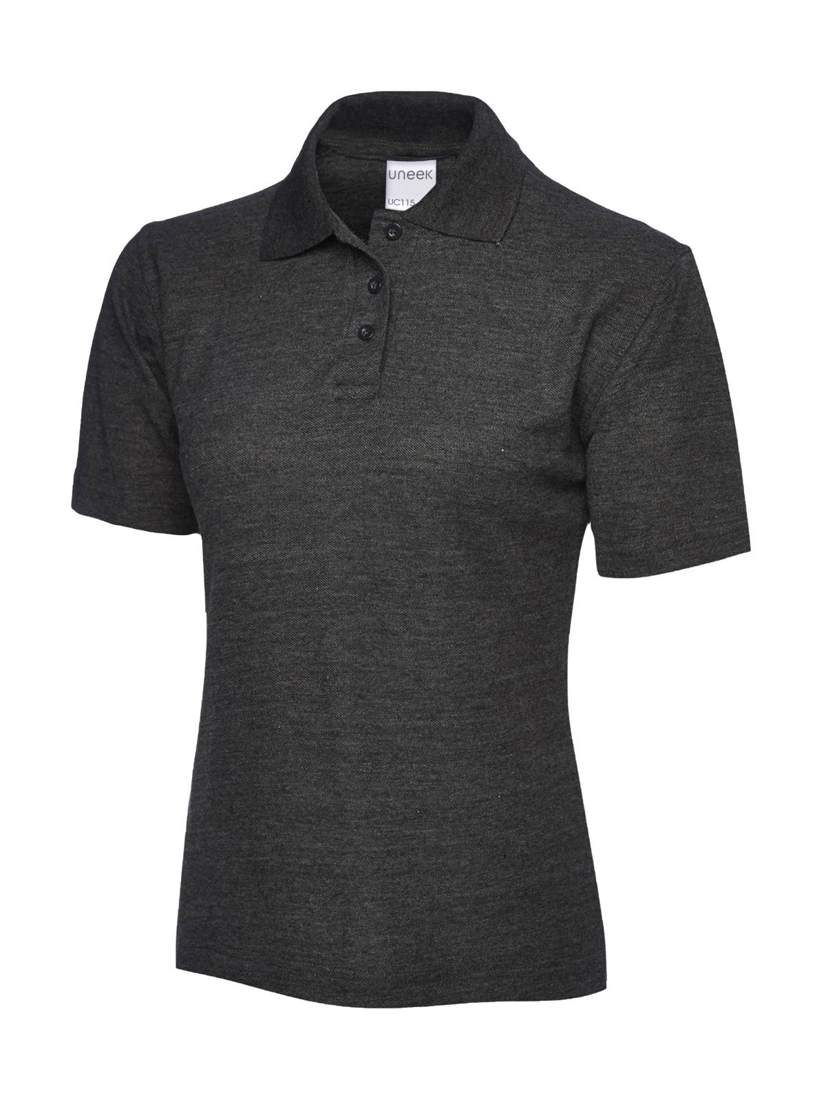 Ladies Ultra Cotton Poloshirt - Charcoal