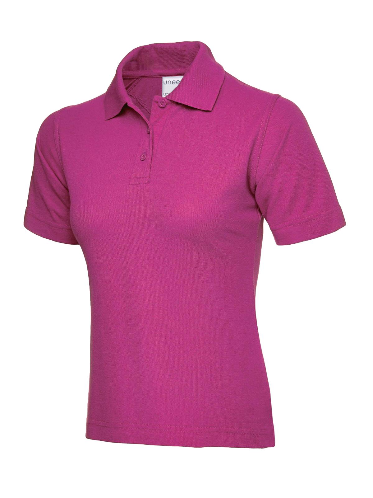 Ladies Ultra Cotton Poloshirt - Hot Pink