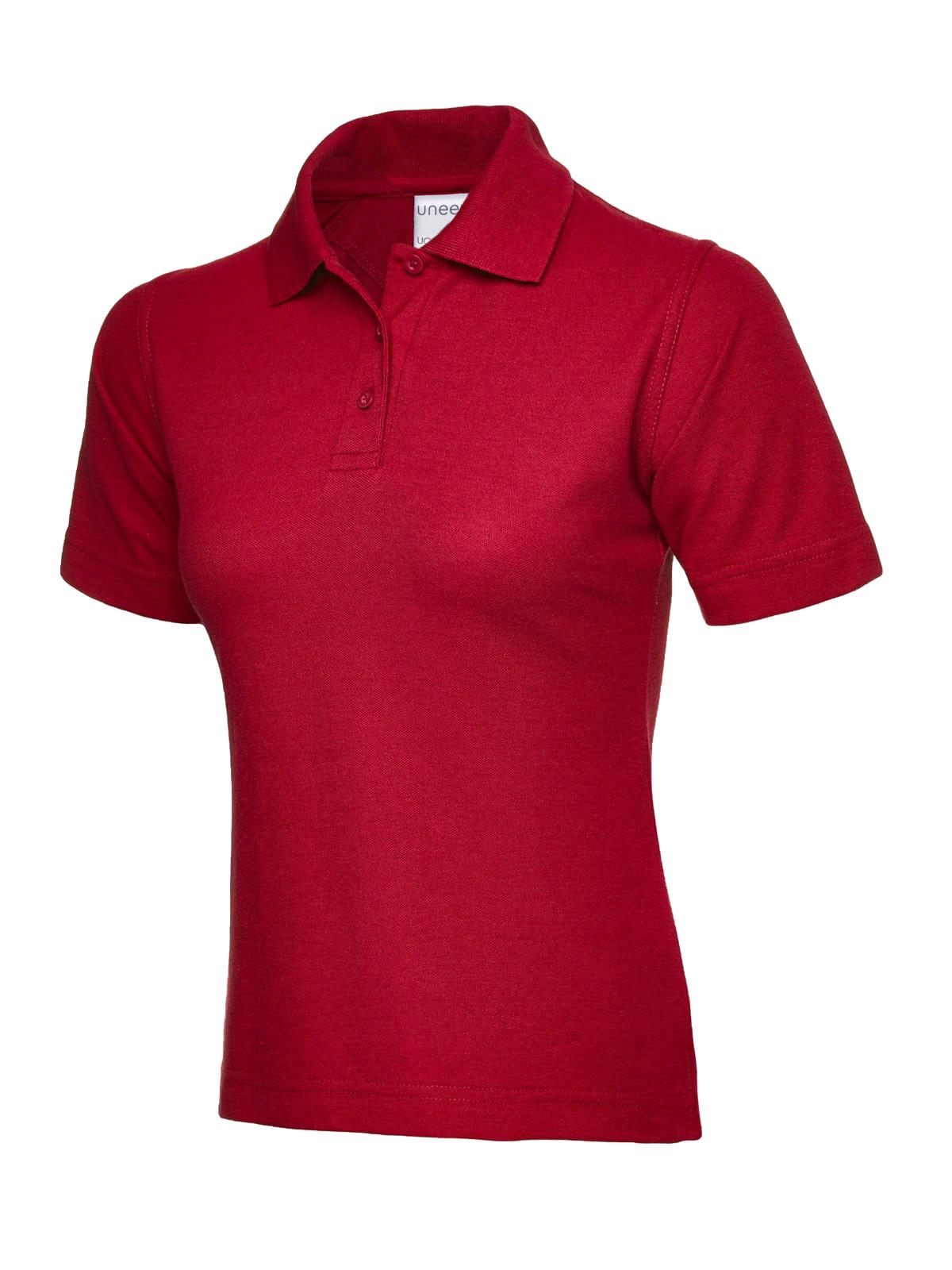 Ladies Ultra Cotton Poloshirt - Red