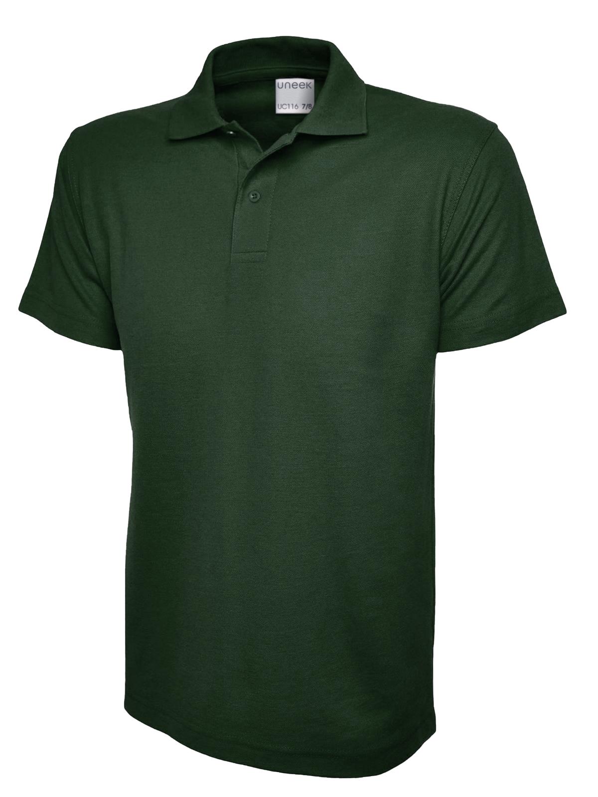 Children's Ultra Cotton Poloshirt - Bottle Green