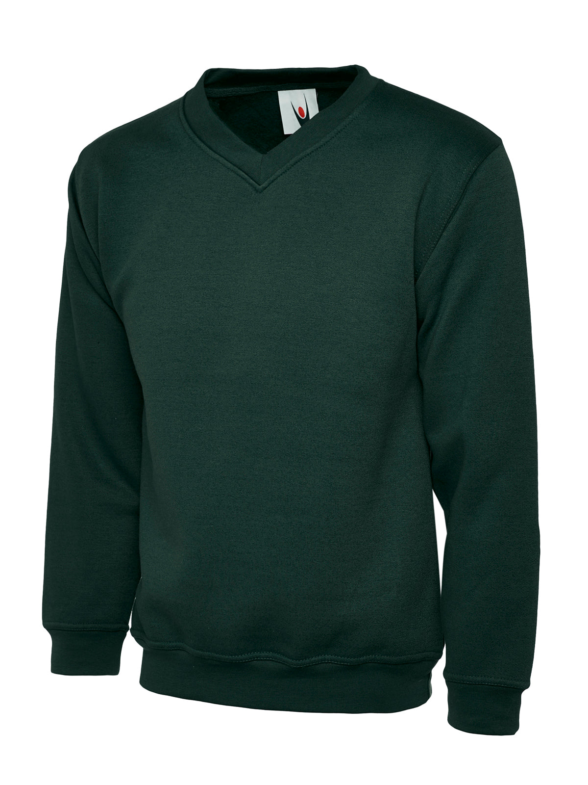 Premium V-Neck Sweatshirt - Bottle Green